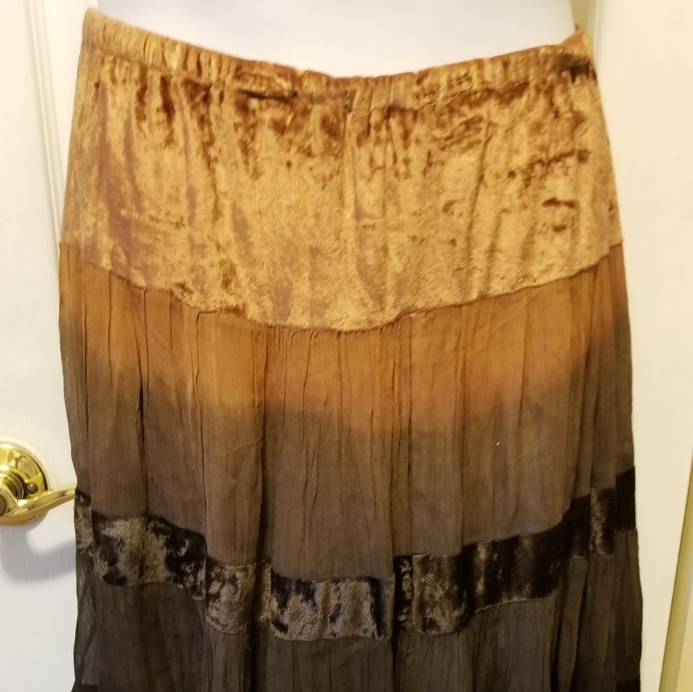 Prairie skirt brown/orange